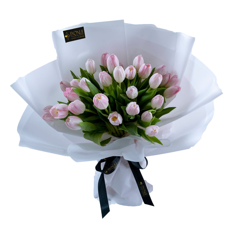 Tulips Pink |Blush of Affection | Bouquet